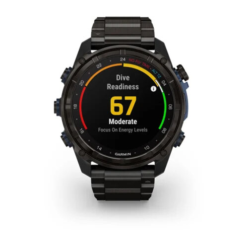 Умные часы Garmin Descent Mk3i 51mm, Carbon Gray DLC Titanium, DLC Titanium Band
