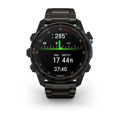 Умные часы Garmin Descent Mk3i 51mm, Carbon Gray DLC Titanium, DLC Titanium Band