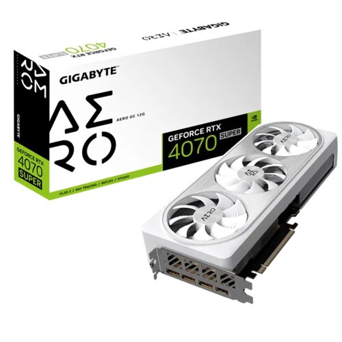 Видеокарта NVIDIA GIGABYTE RTX 4070 SUPER AERO OC 12G
