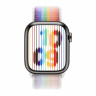 Apple Watch Series 9 45mm, Graphite Stainless Steel Case with Sport Loop - Pride Edition