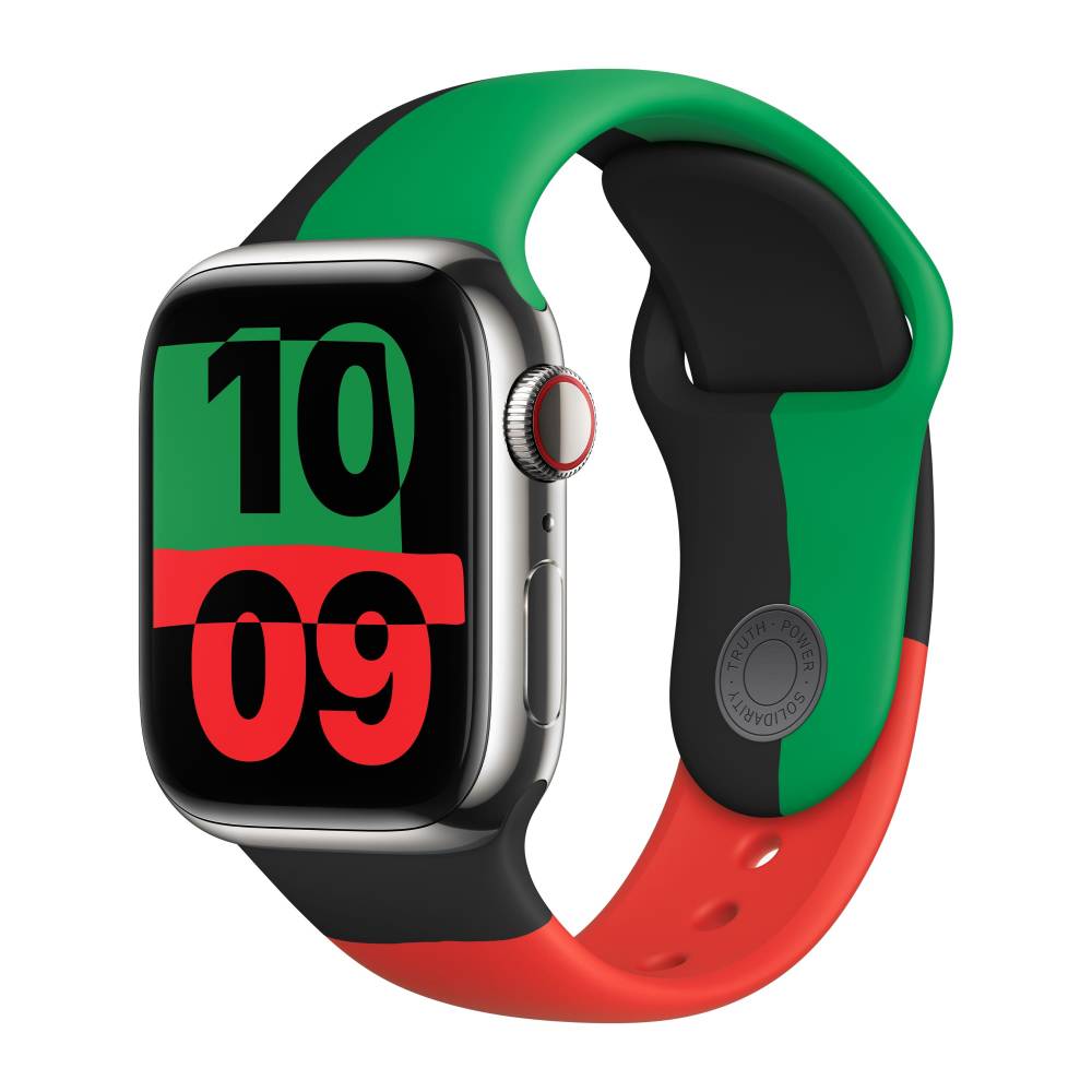 Silver apple watch with black band online