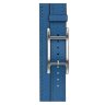 Apple Watch Hermes Series 12 42mm, двойной тонкий синий кожаный ремешок с пряжкой