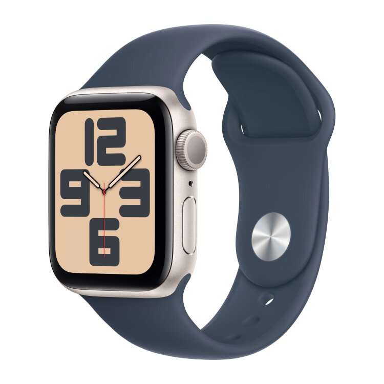 Apple Watch SE 2023 Aluminum Starlight 40mm Storm Blue