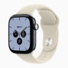 Apple Watch Series 12 42mm, Night Blue Ceramic Case with Sport Band - Sand