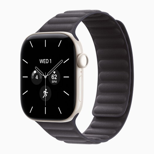 Apple Watch Series 12 46mm, Pearl White Ceramic Case with Magnetic Link - Midnight