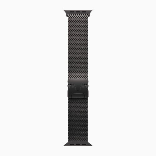 Apple Watch Ultra 4 49mm Black Titanium Case with Black Titanium Milanese Loop (Medium)