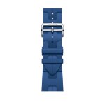 Ремешок Hermes для Apple Watch 46mm Kilim Single Tour - Светло-синий (Bleu de France)