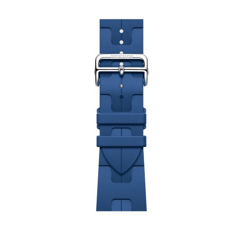 Ремешок Hermes для Apple Watch 46mm Kilim Single Tour - Светло-синий (Bleu de France)