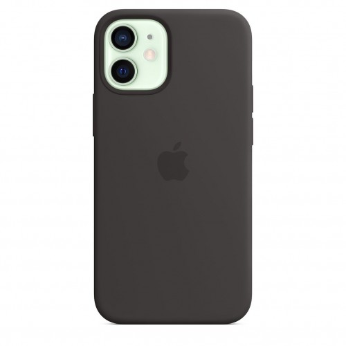 Силиконовый чехол MagSafe для iPhone 12 mini Черный