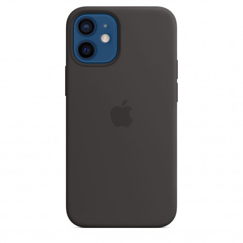 Силиконовый чехол MagSafe для iPhone 12 mini Черный