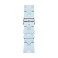 Ремешок Hermes для Apple Watch 46mm Kilim Single Tour - Светло-голубой (Blue Acier)