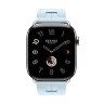 Ремешок Hermes для Apple Watch 46mm Kilim Single Tour - Светло-голубой (Blue Acier)