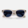 Ray-Ban Meta Skyler (Глянцевая бежевая оправа, линзы прозрачно-сапфировые)
