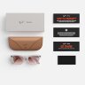 Ray-Ban Meta Skyler (Глянцевая бежевая оправа, линзы прозрачно-сапфировые)
