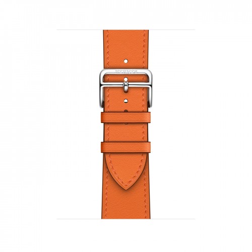 Apple Watch Series 7 Hermes 41 мм с кожаным ремешком оранжевого цвета