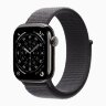 Apple Watch Series 11 42mm, Slate Titanium Case with Sport Loop - Dark Gray