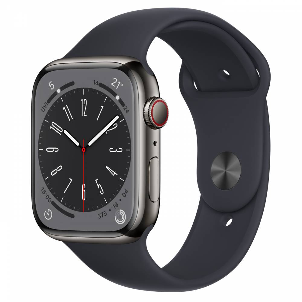 Купить Apple Watch 8 стальные черные 45mm band в Москве цена