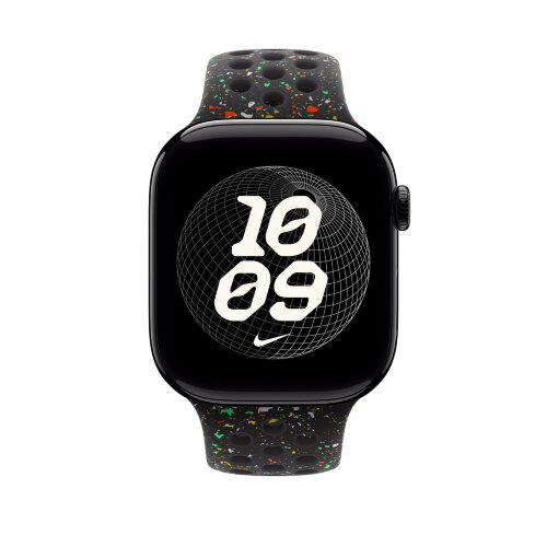 Спортивный ремешок для Apple Watch 46mm Nike Sport Band (S/M) - Черный (Midnight Black)
