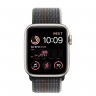 Apple Watch SE (2022) 40mm, Starlight Aluminum Case with Sport Loop - Midnight