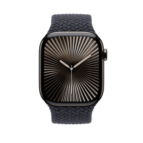 Монобраслет для Apple Watch 46mm Braided Solo Loop - Черный (Midnight)