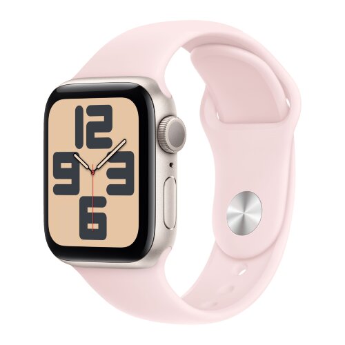 Apple Watch SE (2023) 40mm, Starlight Aluminum Case with Sport Band - Light Pink (Розовый)