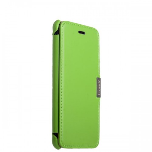 Чехол-книжка кожаная i-Carer для iPhone 8 Plus и 7 Plus Vintage Series - Зеленый