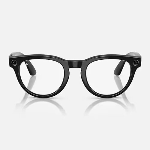 Ray-Ban Meta Low Bridge Fit HeadLiner (Глянцевая черная оправа, линзы прозрачно-сапфировые)