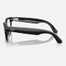 Ray-Ban Meta Low Bridge Fit HeadLiner (Глянцевая черная оправа, линзы прозрачно-сапфировые)
