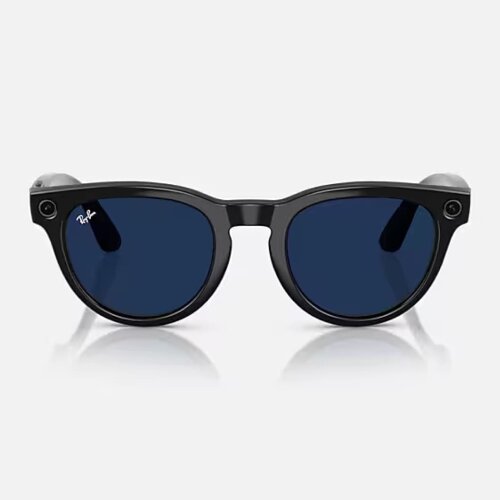 Ray-Ban Meta Low Bridge Fit HeadLiner (Глянцевая черная оправа, линзы прозрачно-сапфировые)