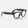 Ray-Ban Meta Low Bridge Fit HeadLiner (Глянцевая черная оправа, линзы прозрачно-сапфировые)