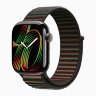 Apple Watch Series 11 42mm, Slate Titanium Case with Sport Loop - Black Unity - Unity Rhythm