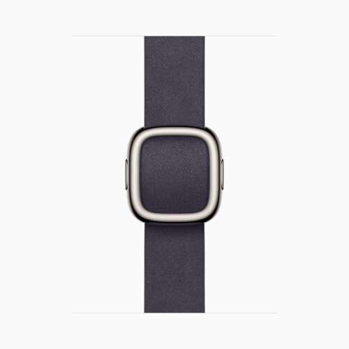 Apple Watch Series 11 42mm, Natural Titanium Case with Modern Buckle - Midnight Purple