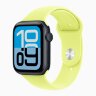 Apple Watch SE 3 40mm, Midnight Aluminum Case with Sport Band - Neon Yellow