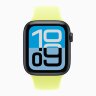 Apple Watch SE 3 40mm, Midnight Aluminum Case with Sport Band - Neon Yellow