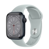 Apple Watch Series 8 41mm, Midnight Aluminum Case with Sport Band - Succulent