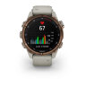 Умные часы Garmin Descent Mk3i 43mm, Bronze PVD Titanium, French Gray Silicone Band