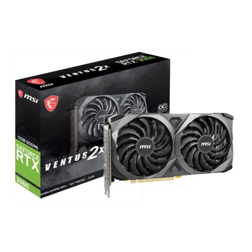 Видеокарта NVIDIA MSI RTX 3060 VENTUS 2X 12G OC