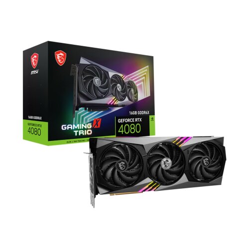 Игровая видеокарта NVIDIA MSI RTX 4080 GAMING X TRIO 16G