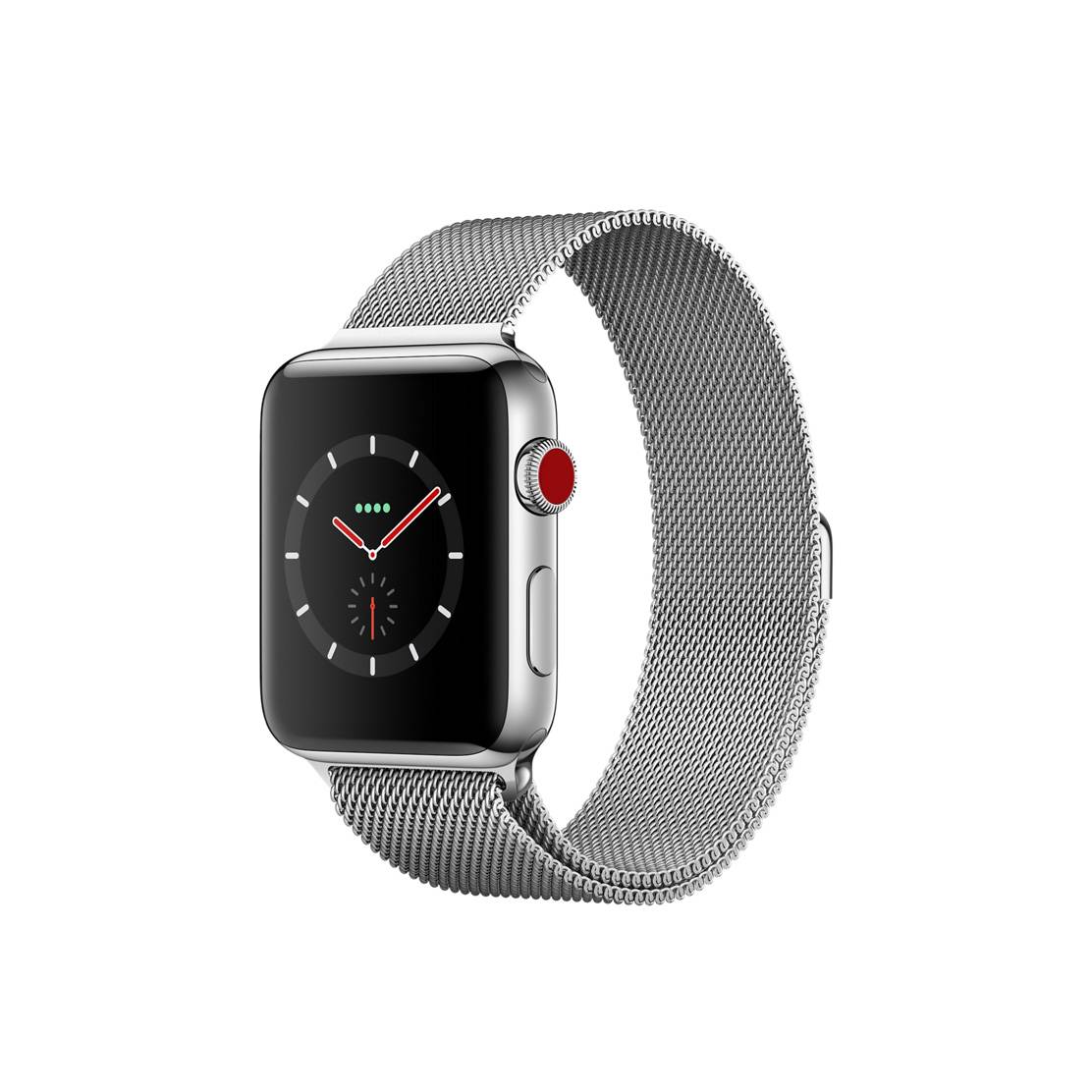 Apple Watch Series 3 42mm Stainless Steel Case Milanese Loop