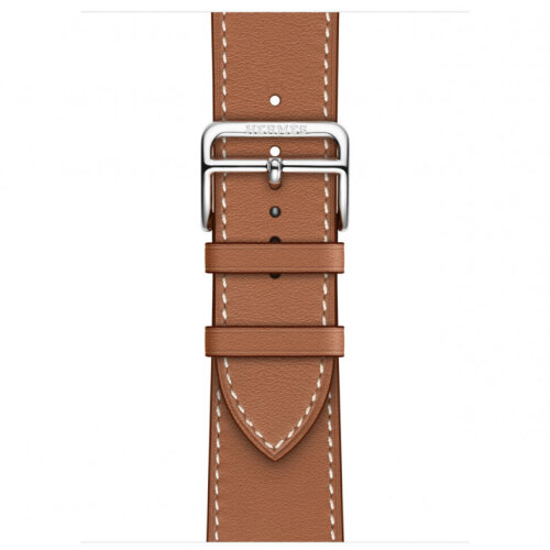 Apple Watch Hermes Series 12 42mm, классический кожаный коричневый ремешок