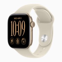 Apple Watch Series 12 46mm, Light Gold Aluminum Case with Sport Band - Sand