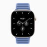 Apple Watch Series 12 46mm, Pearl White Ceramic Case with Magnetic Link - Wildflower Blue