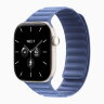 Apple Watch Series 12 46mm, Pearl White Ceramic Case with Magnetic Link - Wildflower Blue