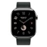 Apple Watch Hermes Series 10 46mm, ремешок классический кожаный черного цвета