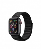 Apple Watch series 5, 40 мм Cellular + GPS, алюминий "серый космос", черный браслет из нейлона