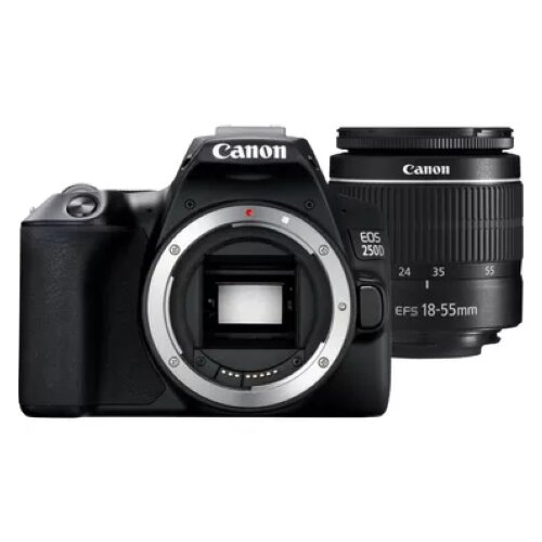 Canon EOS 250D Black + EF-S 18-55mm f/3.5-5.6 III Lens Kit