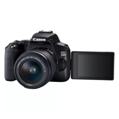 Canon EOS 250D Black + EF-S 18-55mm f/3.5-5.6 III Lens Kit