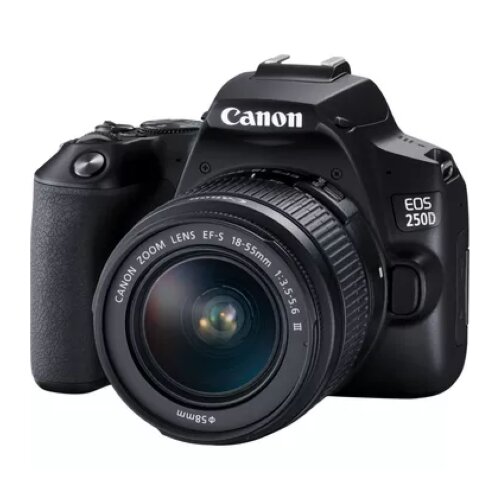 Canon EOS 250D Black + EF-S 18-55mm f/3.5-5.6 III Lens Kit