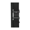 Кожаный двойной ремешок с пряжкой Hermes для Apple Watch 46mm Double Tour Hapi - Черный (Noir)