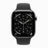 Apple Watch Series 11 42mm, Natural Titanium Case with Sport Band - Black